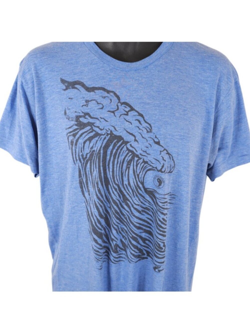 T&C Surf Designs T Shirt Mens Size Large Blue Hawaii Surfing Wave